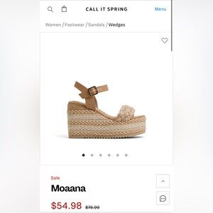 Call It Spring Beige Braided Wedges